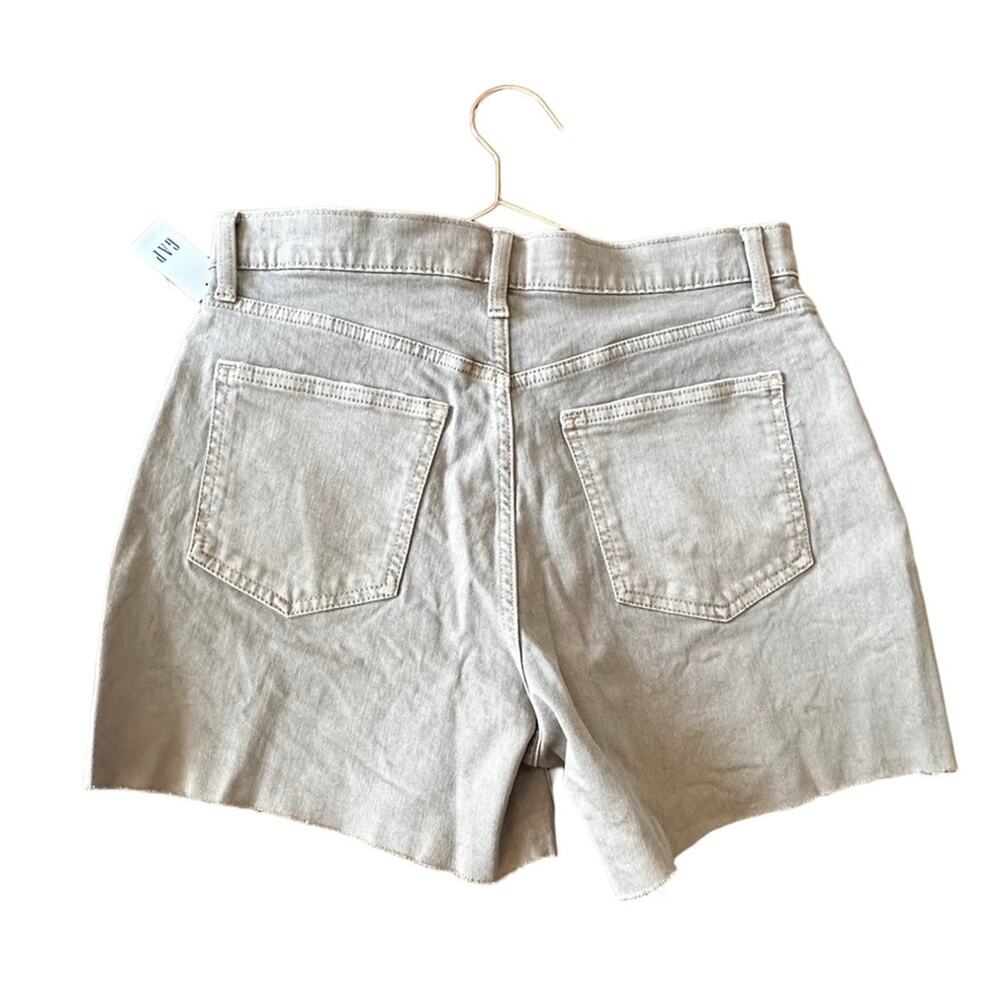 GAP High Rise Crop cut off tan Denim Shorts 29 4 inch - Picture 3 of 9